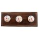 Multicolor Polka Dotted Ceramic Wooden Hooks 